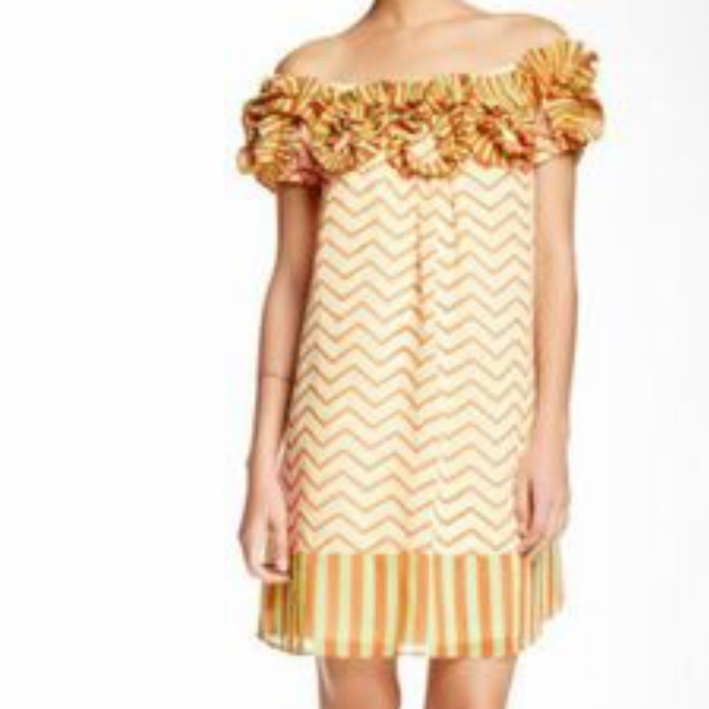 Anthropologie Ryu Ruffle Off The Shoulder Dress